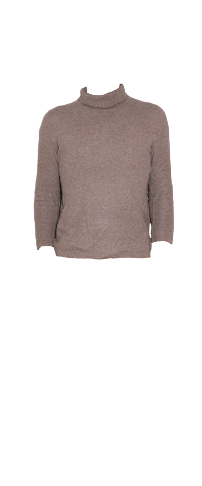 Beige Cachemire Turtle Neck